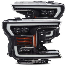 Load image into Gallery viewer, AlphaRex 18-19 Ford F-150 NOVA LED Proj Headlights Plank Style Matte Black w/Activ Light/Seq Signal Headlights AlphaRex
