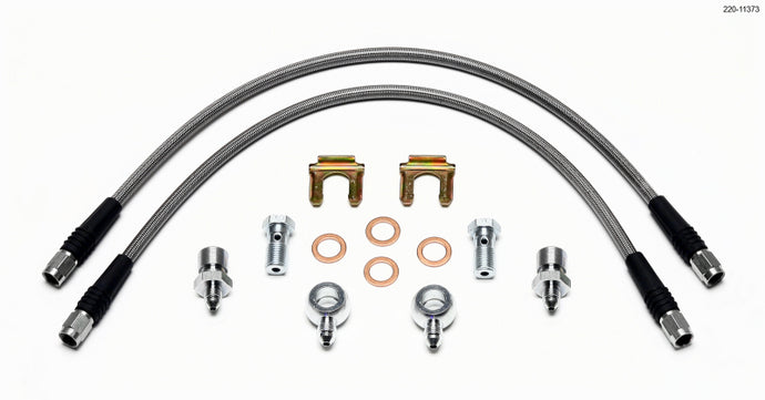 Wilwood Flexline Kit D52 Caliper 18in w/ Banjo 7/16-20 Brake Line Kits Wilwood
