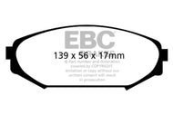 EBC 00-02 Acura MDX 3.5 Greenstuff Front Brake Pads Brake Pads - Performance EBC   