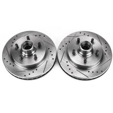 Load image into Gallery viewer, Power Stop 98-02 Chevrolet Camaro Rear Evolution Drilled &amp; Slotted Rotors - Pair Brake Rotors - Slot &amp; Drilled PowerStop
