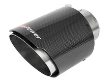 Load image into Gallery viewer, aFe MACH Force-Xp 304 SS Clamp-On Exhaust Tip 2.5in. Inlet / 4.5in. Outlet / 7in. L - Carbon Fiber Tips aFe

