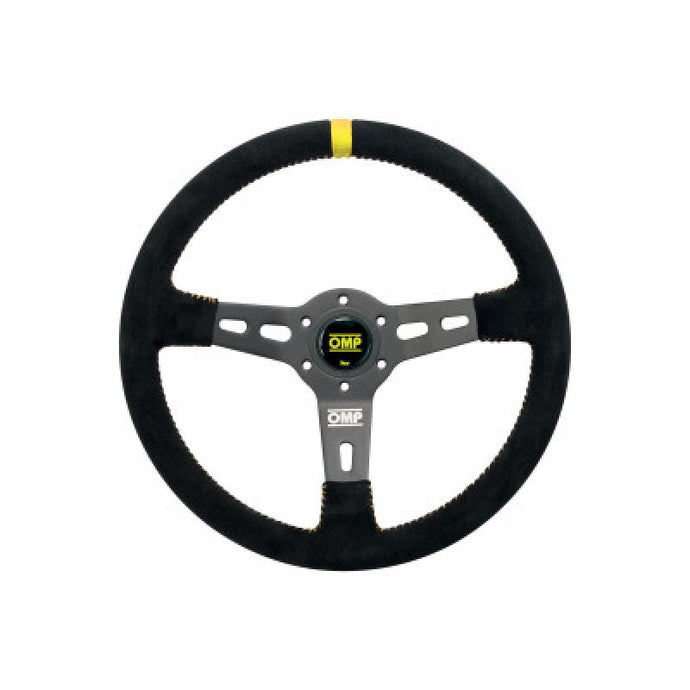 OMP RS Steering Wheel Black/Yellow D 350 Steering Wheels OMP   