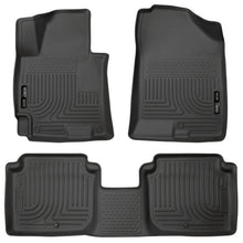 Load image into Gallery viewer, Husky Liners 2014-2016 Hyundai Elantra WeatherBeater Combo Black Floor Liners Floor Mats - Rubber Husky Liners
