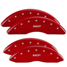 Load image into Gallery viewer, MGP 4 Caliper Covers Engraved Front &amp; Rear MGP Red finish silver ch Caliper Covers MGP
