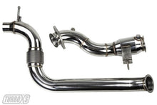 Load image into Gallery viewer, Turbo XS 2015+ Ford Mustang Ecoboost Downpipe w/ High Flow Catalytic Converter Downpipes Turbo XS
