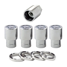Load image into Gallery viewer, McGard Wheel Lock Nut Set - 4pk. (Reg. Shank Seat) 7/16-20 / 13/16 Hex / 1.38in. Length - Chrome Lug Nuts McGard
