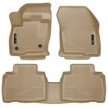 Load image into Gallery viewer, Husky Liners 2015 Ford Edge WeatherBeater Front &amp; 2nd Row Combo Tan Floor Liners Floor Mats - Rubber Husky Liners
