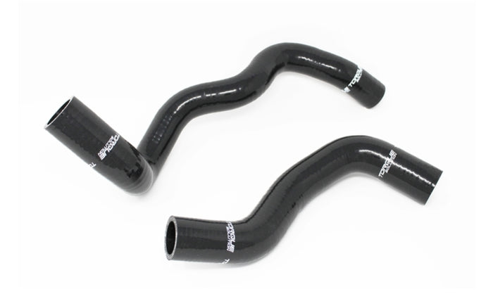 Torque Solution 2016+ Ford Focus RS Silicone Radiator Hose Kit - Black Radiator Hoses Torque Solution
