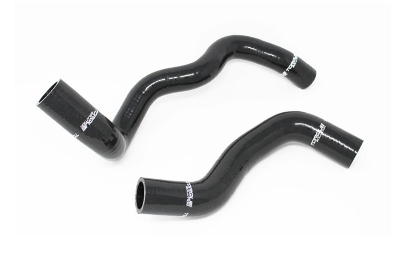 Torque Solution 2016+ Ford Focus RS Silicone Radiator Hose Kit - Black Radiator Hoses Torque Solution