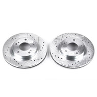 Power Stop 00-01 Infiniti I30 Front Evolution Drilled & Slotted Rotors - Pair Brake Rotors - Slot & Drilled PowerStop   