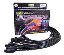 Load image into Gallery viewer, Taylor Cable 74011 8mm Spiro-Pro Ignition Wire Set; Spiro-Wound; Custom Fit; 90/180 deg.; Black; Spark Plug Wire Set Taylor Cable
