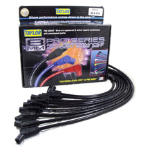 Load image into Gallery viewer, Taylor Cable 74014 8mm Spiro-Pro Ignition Wire Set; Spiro-Wound; Custom Fit; 180/135 deg.; Black; Spark Plug Wire Set Taylor Cable Default Title
