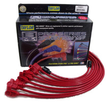 Load image into Gallery viewer, Taylor Cable 74201 8mm Spiro-Pro Ignition Wire Set; Spiro-Wound; Custom Fit; 90 deg.; w/o HEI; Red; Spark Plug Wire Set Taylor Cable Default Title

