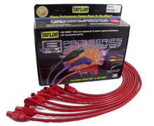 Load image into Gallery viewer, Taylor Cable 74210 8mm Spiro-Pro Ignition Wire Set; Spiro-Wound; Custom Fit; 90/180 deg.; Red; Spark Plug Wire Set Taylor Cable
