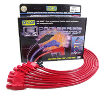 Load image into Gallery viewer, Taylor Cable 74261 8mm Spiro-Pro Ignition Wire Set; Red; Stock; 11.75 in.; 180 Deg. Plug Boot; Spark Plug Wire Set Taylor Cable

