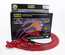 Load image into Gallery viewer, Taylor Cable 74280 8mm Spiro-Pro Ignition Wire Set; Spiro-Wound; Custom Fit; 135 deg.; Red; Spark Plug Wire Set Taylor Cable
