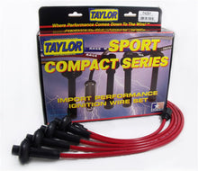 Load image into Gallery viewer, Taylor Cable 74291 8mm Spiro-Pro Ignition Wire Set; Red; Stock; 9.5 in.; OE Spark Plug Boot; Spark Plug Wire Set Taylor Cable Default Title
