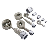 Spectre MagnaBraid 304SS Braided Sleeving Kit - Chrome End Caps | 7498