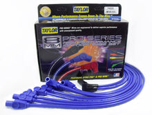 Load image into Gallery viewer, Taylor Cable 74625 8mm Spiro-Pro Ignition Wire Set; Spiro-Wound; Custom Fit; 90/180 Deg.; Blue; Spark Plug Wire Set Taylor Cable
