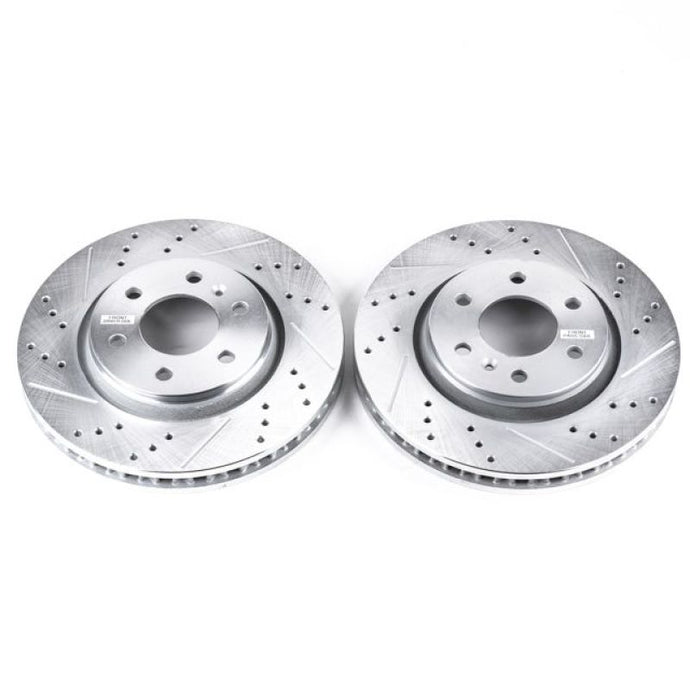 Power Stop 06-07 Buick Terraza Front Evolution Drilled & Slotted Rotors - Pair Brake Rotors - Slot & Drilled PowerStop
