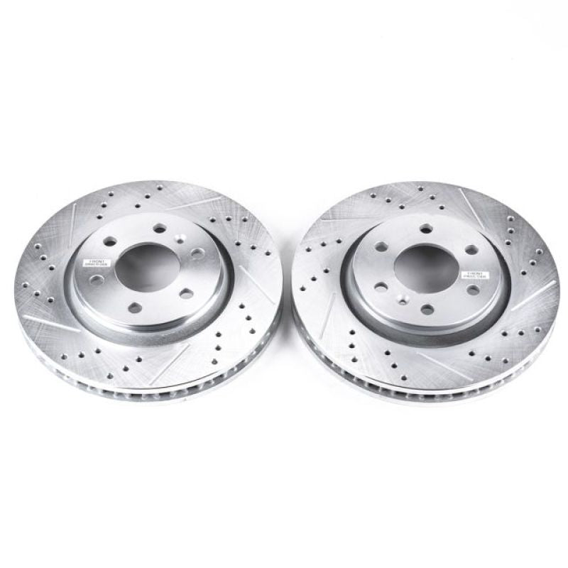 Power Stop 06-07 Buick Terraza Front Evolution Drilled & Slotted Rotors - Pair Brake Rotors - Slot & Drilled PowerStop