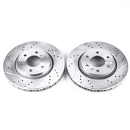 Power Stop 06-07 Buick Terraza Front Evolution Drilled & Slotted Rotors - Pair Brake Rotors - Slot & Drilled PowerStop