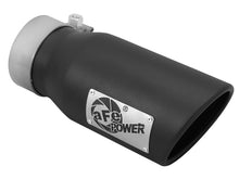 Load image into Gallery viewer, aFe MACHForce XP 3in Inlet x 4in Outlet x 9in Length Clamp-On Black Tip Catback aFe
