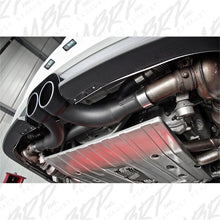 Load image into Gallery viewer, MBRP 14-19 Porsche GT3/GT3RS 3in Center Muffler Bypass 4in Tips - Black Coated Catback MBRP
