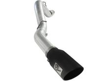 Load image into Gallery viewer, aFe Atlas Exhaust 5in DPF-Back Al Steel 11-13 GM Diesel Trucks V8-6.6L (td) LML (Blk Tip) DPF Back aFe
