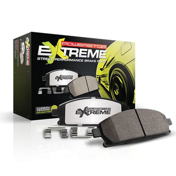 Power Stop 70-72 Plymouth Duster Front Z26 Street Brake Pad w/Hardware Brake Pads - Performance PowerStop   