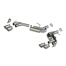 Load image into Gallery viewer, MBRP 16-19 Chevrolet Camaro V6 2.5in T304 NPP Dual Axle Back Exhaust w/ 4in Quad Dual Wall Tips Axle Back MBRP
