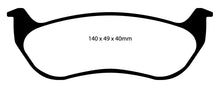 Load image into Gallery viewer, EBC 07-11 Ford Explorer Sport Trac 4.0 Yellowstuff Rear Brake Pads Brake Pads - Performance EBC   
