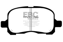 Load image into Gallery viewer, EBC 98-02 Chevrolet Prism 1.8 Yellowstuff Front Brake Pads Brake Pads - Performance EBC   
