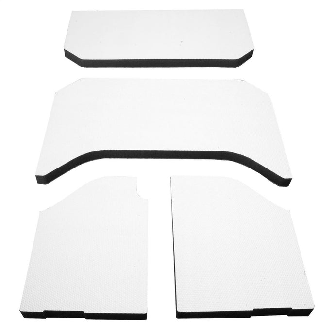 DEI 07-10 Jeep Wrangler JK 4-Door Boom Mat Headliner - 4 Piece - White Hard Top Accessories DEI