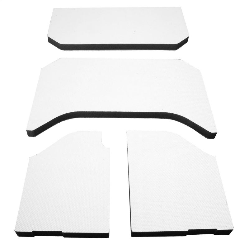 DEI 07-10 Jeep Wrangler JK 4-Door Boom Mat Headliner - 4 Piece - White Hard Top Accessories DEI