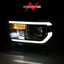 Load image into Gallery viewer, ANZO 2007-2014 Toyota Tundra Projector Light Bar H.L Black Amber(Led High Beam) (Halogen Version) Headlights ANZO
