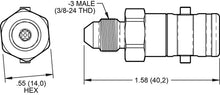 Load image into Gallery viewer, Wilwood Quick Disconnect - Male Side -3 AN Brake Hardware Wilwood
