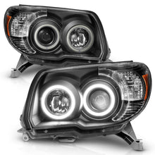Load image into Gallery viewer, ANZO 2006-2009 Toyota 4Runner Projector Headlights w/ Halo Black Headlights ANZO
