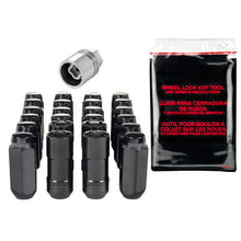 Load image into Gallery viewer, McGard 6 Lug Hex Install Kit w/Locks (Cone Seat Nut) M14X2.0 / 13/16 Hex / 2.25in. Length - Black Lug Nuts McGard
