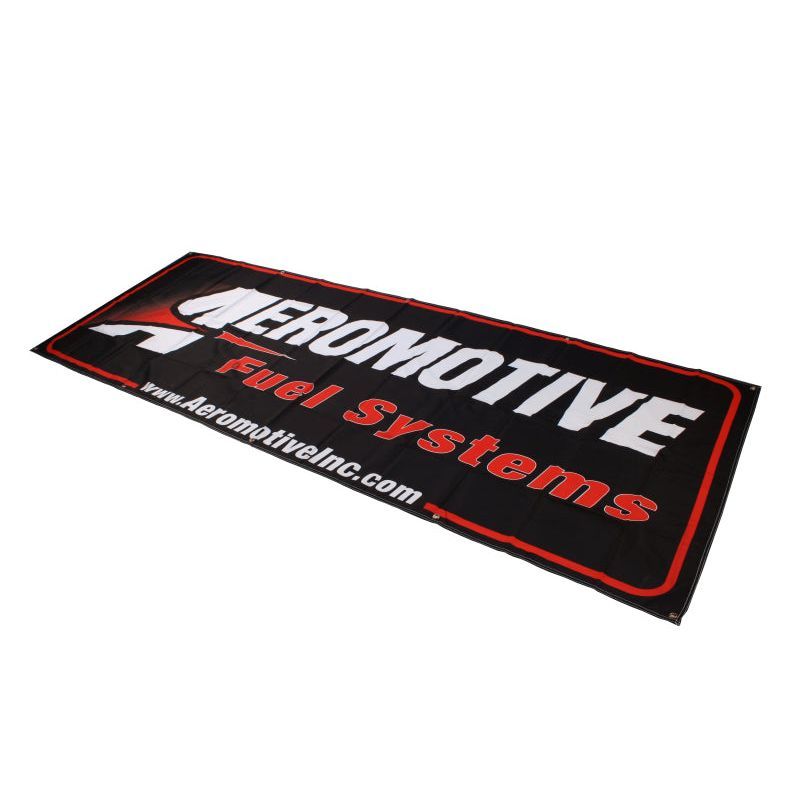 Aeromotive Banner - 32in x 92in (Black/Red) Marketing Aeromotive