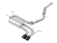 aFe Takeda 2-1/2in SS-304 Cat-Back Exhausts w/ Black Tip 16-19 Mazda MX-5 Miata ND 2.0T Catback aFe
