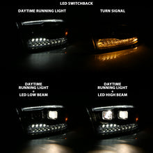 Load image into Gallery viewer, ANZO 2009-2018 Dodge Ram 1500 Projector H.L. Switchback Chrome Amber Headlights ANZO
