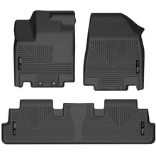 Load image into Gallery viewer, Husky Liners 2022 Nissan Pathfinder/Infiniti QX60 Weatherbeater Black Front &amp; 2nd Seat Floor Liners Floor Mats - Rubber Husky Liners
