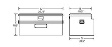 Load image into Gallery viewer, Tradesman Aluminum Flush Mount Truck Tool Box (36in.) - Black Truck Boxes &amp; Storage Tradesman
