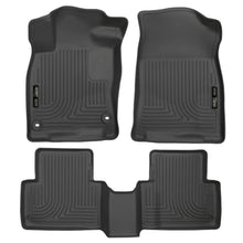 Load image into Gallery viewer, Husky Liners 2016 Honda Civic (4DR) WeatherBeater Combo Black Floor Liners Floor Mats - Rubber Husky Liners
