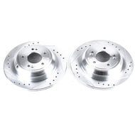 Power Stop 17-18 Genesis G80 Rear Evolution Drilled & Slotted Rotors - Pair | JBR1376XPR