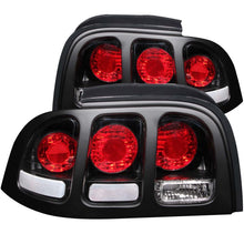Load image into Gallery viewer, ANZO 1994-1998 Ford Mustang Taillights Black Tail Lights ANZO

