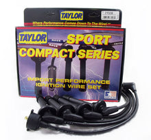 Load image into Gallery viewer, Taylor Cable 77008 8mm Spiro-Pro Ignition Wire Set; Black; Stock; 9.5 in.; OE Spark Plug Boot; Spark Plug Wire Set Taylor Cable
