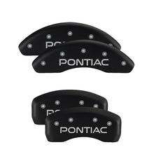 Load image into Gallery viewer, MGP Front set 2 Caliper Covers Engraved Front MGP Black finish silver ch Caliper Covers MGP
