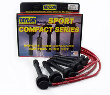 Load image into Gallery viewer, Taylor Cable 77237 8mm Spiro-Pro Ignition Wire Set; Red; Stock; 9.5 in.; OE Spark Plug Boot; Spark Plug Wire Set Taylor Cable Default Title
